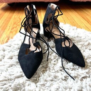 New! Black lace-up shoes